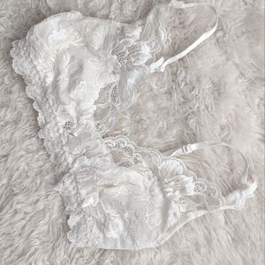 Hanky panky white lace bralette S